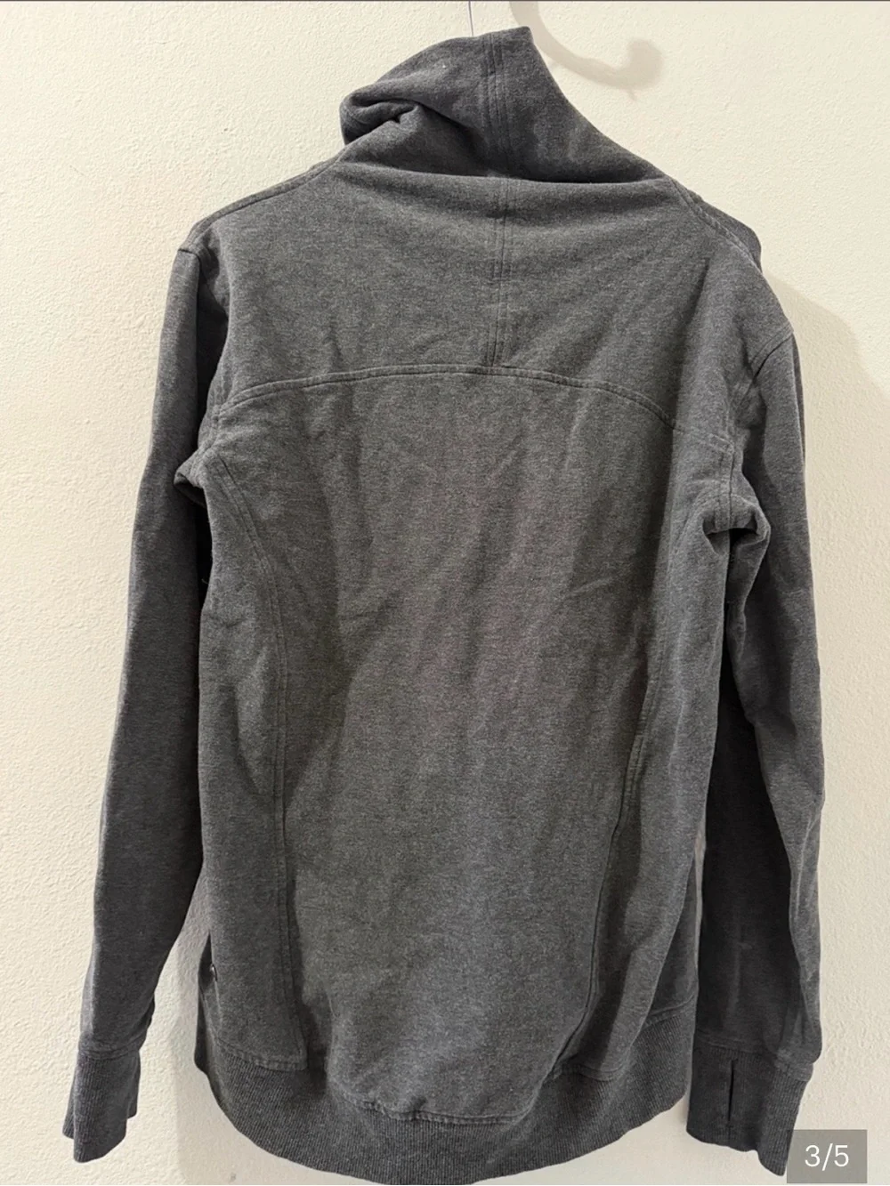 lululemon athletica Charcoal Gray Cowl Neck Sweater
